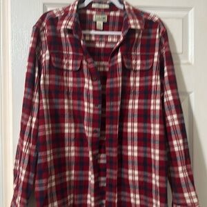 L.L. Bean flannel shirt. Size Large. Like new. Men or Women